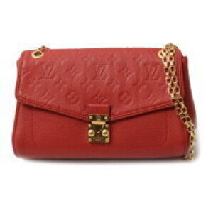 Louis Vuitton Empreinte Saint Germain Chain Shoulder Bag Cerise Red